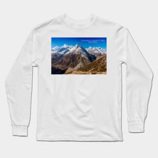 Samdo on the Manaslu Circuit trek, Nepal Long Sleeve T-Shirt